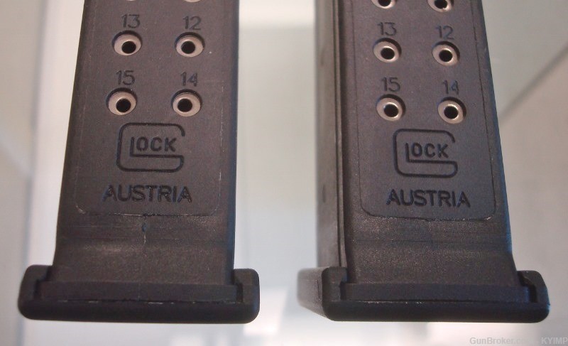 2 Glock Model 19 Drop Free 15 round 9 mm AUSTRIA magazine s 9mm-img-2