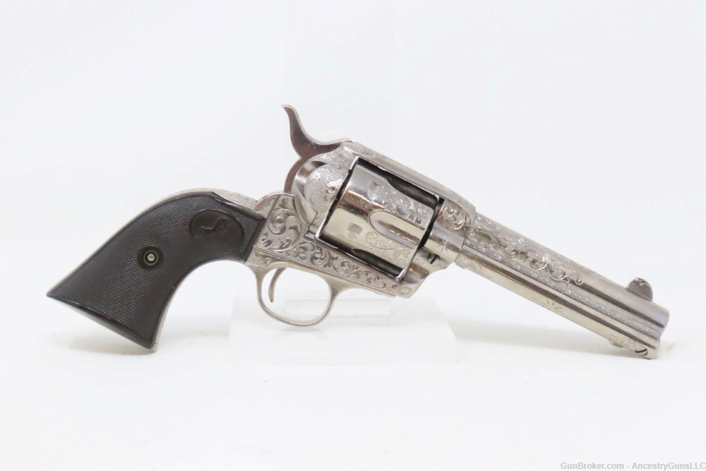 1907 COLT Single Action Army Revolver PEACEMAKER .38-40 WCF C&R ENGRAVED-img-14