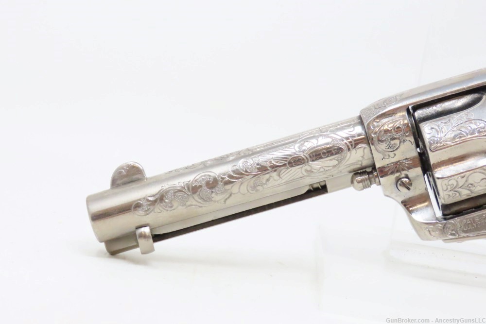 1907 COLT Single Action Army Revolver PEACEMAKER .38-40 WCF C&R ENGRAVED-img-4