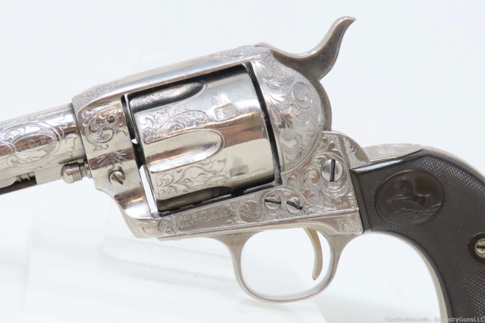 1907 COLT Single Action Army Revolver PEACEMAKER .38-40 WCF C&R ENGRAVED-img-3