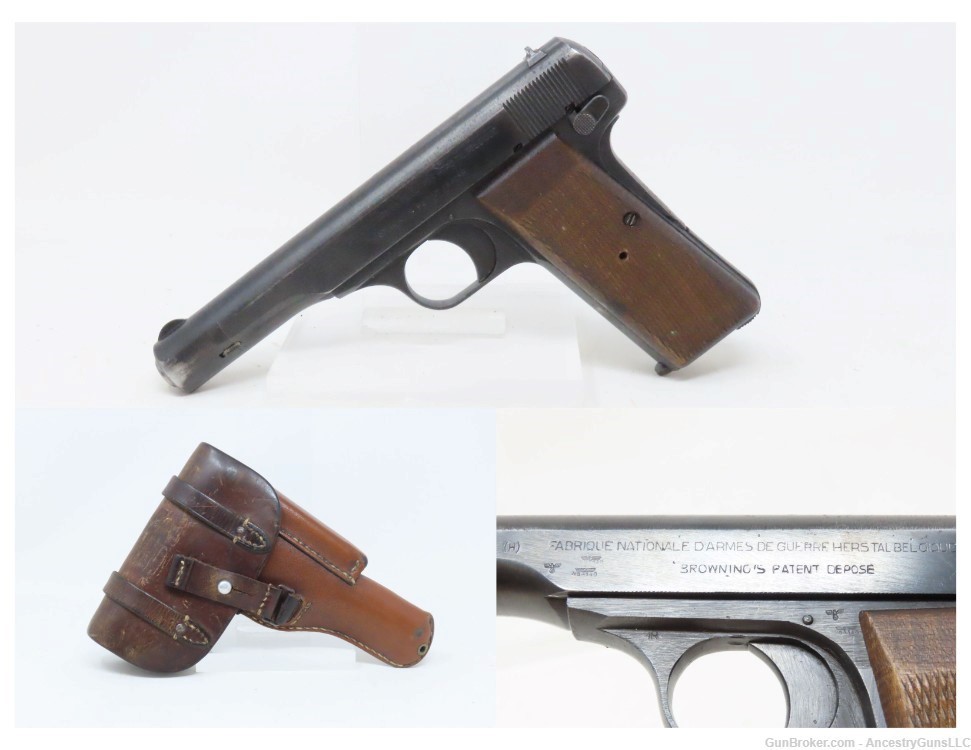 OCCUPATION Marked FABRIQUE NATIONALE Model 1922 7.65mm BELGIAN C&R Pistol  -img-0