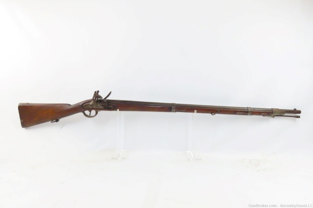 CIVIL WAR Era Antique AUSTRIAN Lorenz M1854 FLINTLOCK CONVERSION Musket    -img-1