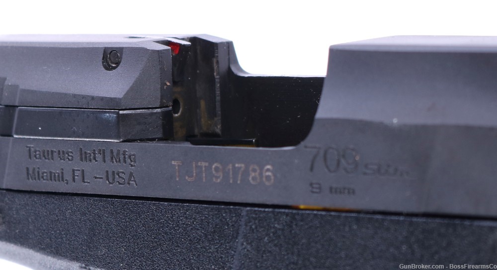 Taurus 709 Slim 9mm Luger Semi Auto Pistol 3" 7rd Black- Used (KT)-img-3