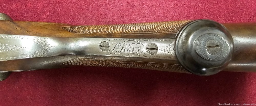 Antique J.O. Robson Model 1855 10ga Shotgun-img-0