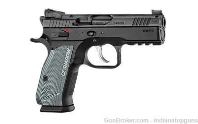 CZ, Shadow 2 Compact 9MM (2) 15 Round Mags 4" Barrel, Al Blue Grips-img-1