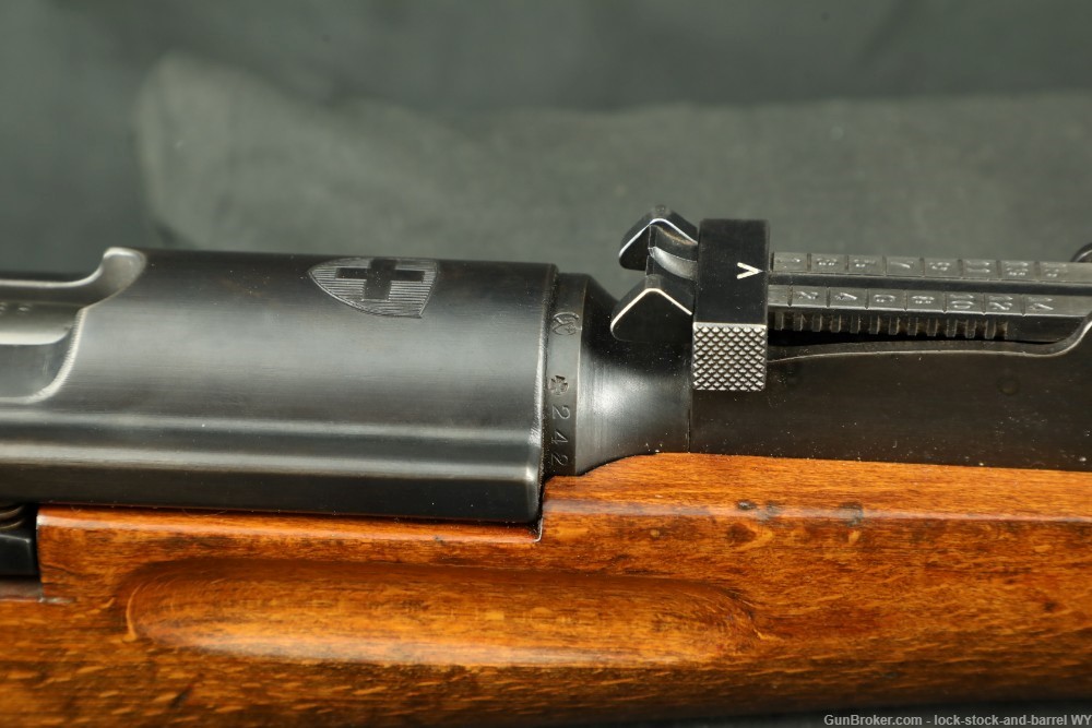Swiss K31 7.5x55 Matching 25.6” Straight Pull Bolt Action Rifle C&R 1946-img-24