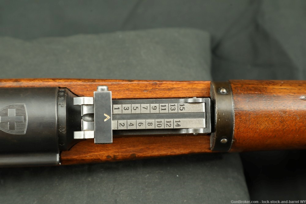 Swiss K31 7.5x55 Matching 25.6” Straight Pull Bolt Action Rifle C&R 1946-img-25