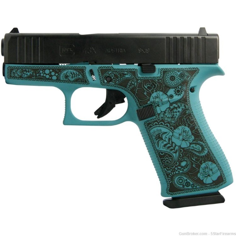 NIB Talo Glock 43x Custom "Tiffany & Paisley" Layaway Available!-img-1