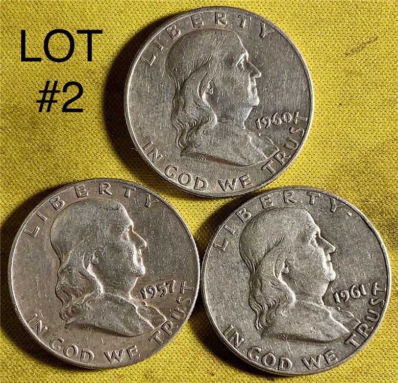 90% Silver Dimes Quarters Half Dollars 27 coin lot #2-img-1