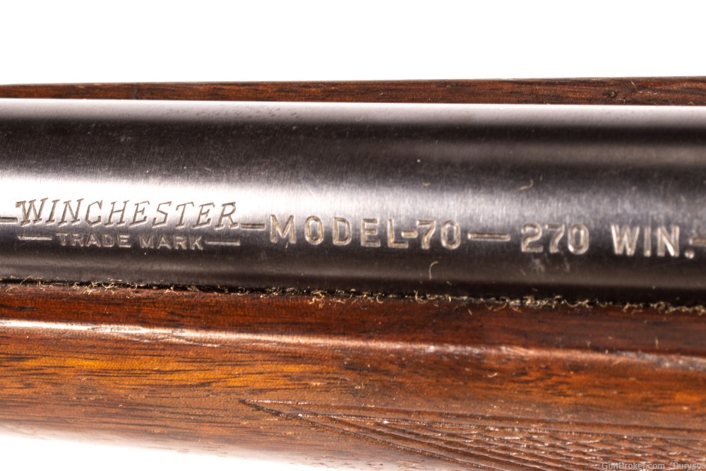 Pre 64 Winchester 70 Supergrade (Mfd 1954) 270 WIN Durys # 17412-img-18