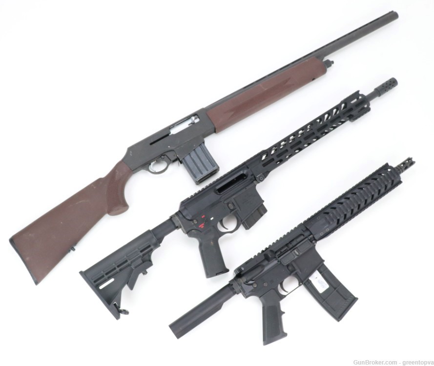 Lot of Three Various Firearms Tactical Trio 5.56, 458 Socom 12ga -img-1