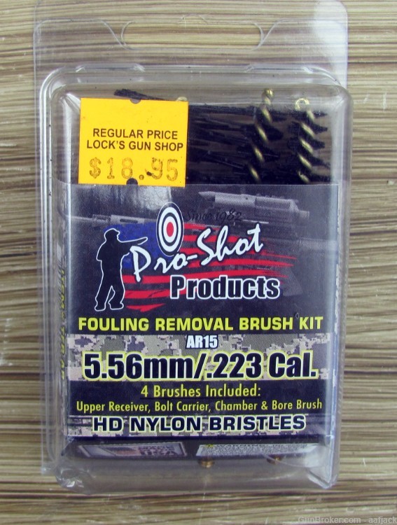 Pro-Shot Products Fouling Removal Brush Kit for 5.56/.223 AR Type Rifles-img-0