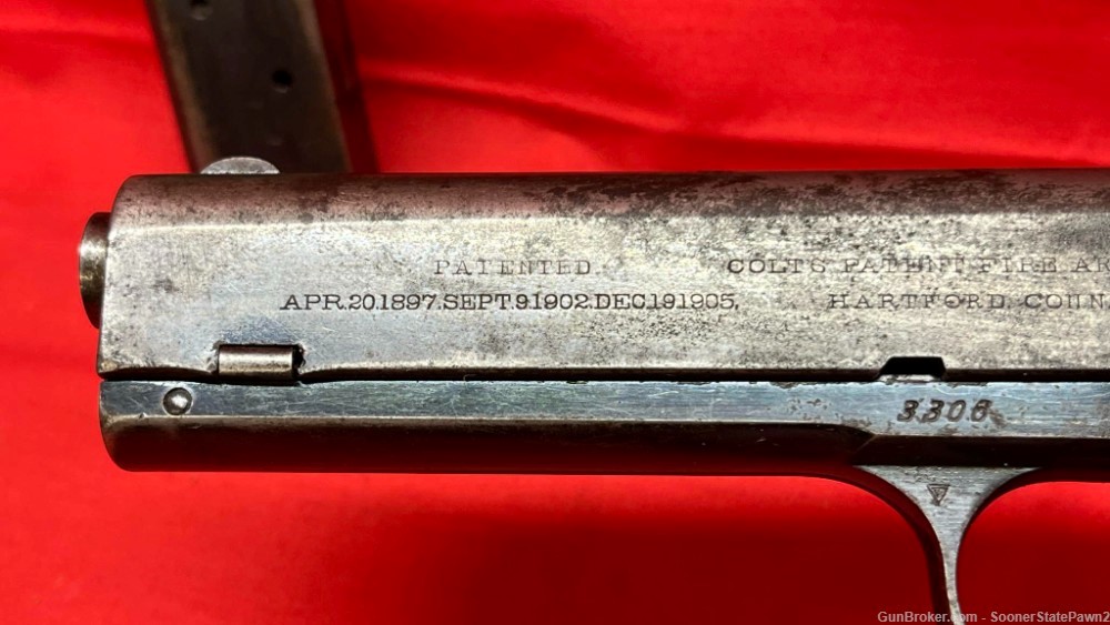 Colt Model M1905 1905 45acp 5.00" Semi-Auto Pistol - Mfg 1908-img-9