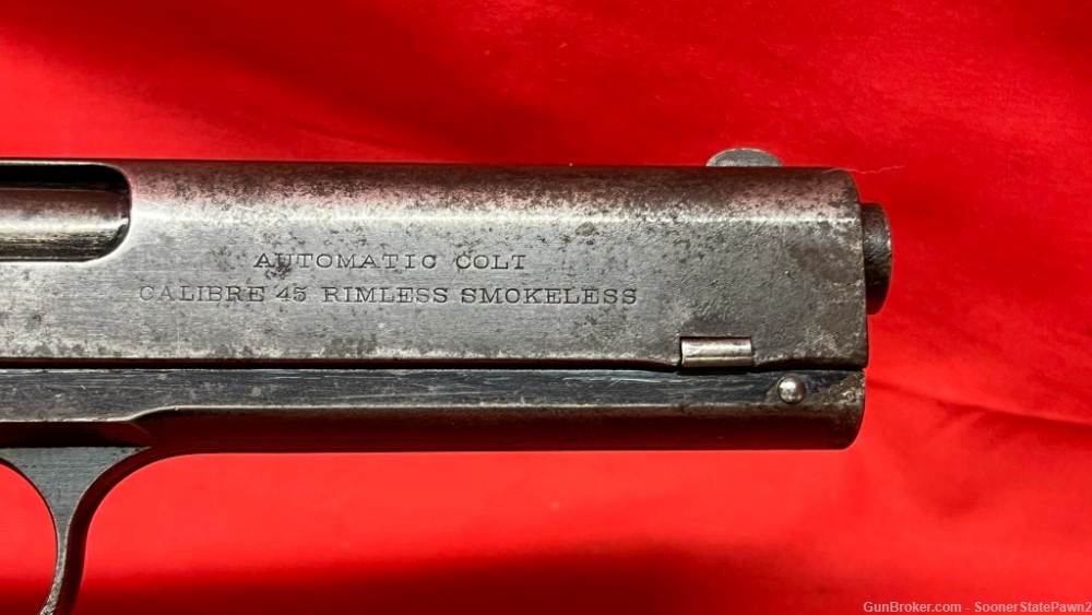 Colt Model M1905 1905 45acp 5.00" Semi-Auto Pistol - Mfg 1908-img-12