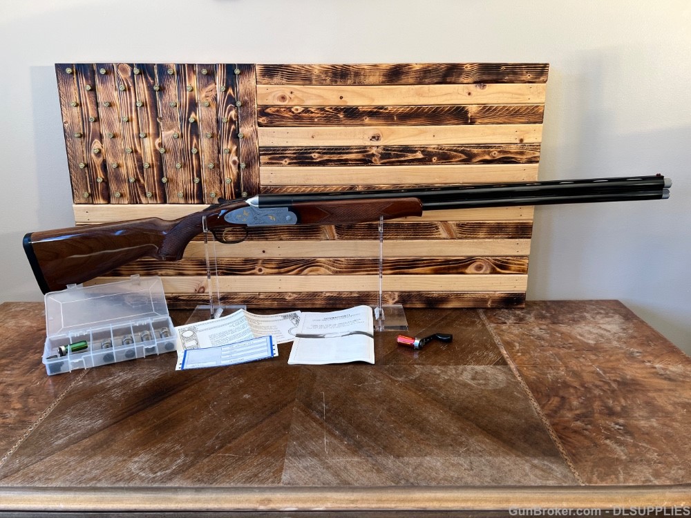 RIZZINI FAIR/NEA 600 SPORTING GOLD STAINLESS ENGRAVED RECEIVER 30" BBL 20GA-img-0