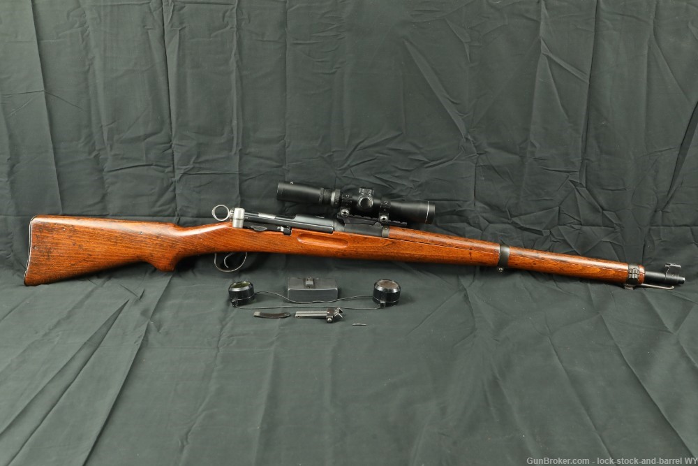 Swiss K31 7.5x55 25.6” Straight Pull Bolt Action Rifle W/ Scope C&R-img-2
