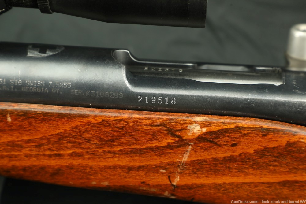 Swiss K31 7.5x55 25.6” Straight Pull Bolt Action Rifle W/ Scope C&R-img-32