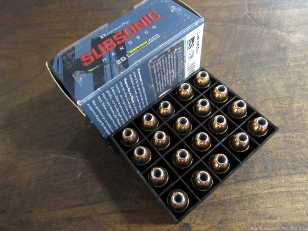 140 Round Lot Hornady Subsonic 40 S&W 180 Gr XTP Hollow Point #91369 40S&W-img-4