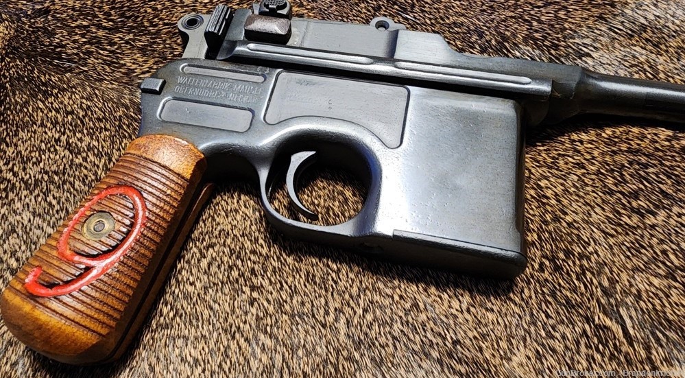 Mauser C96 9mm Broomhandle Pistol broomstick-img-0