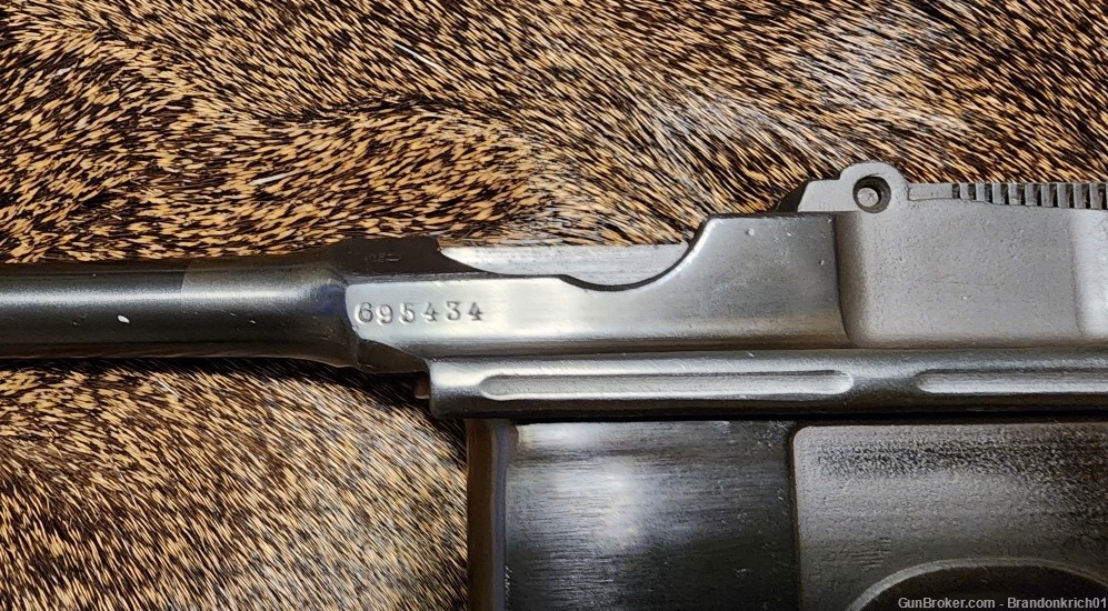 Mauser C96 9mm Broomhandle Pistol broomstick-img-7