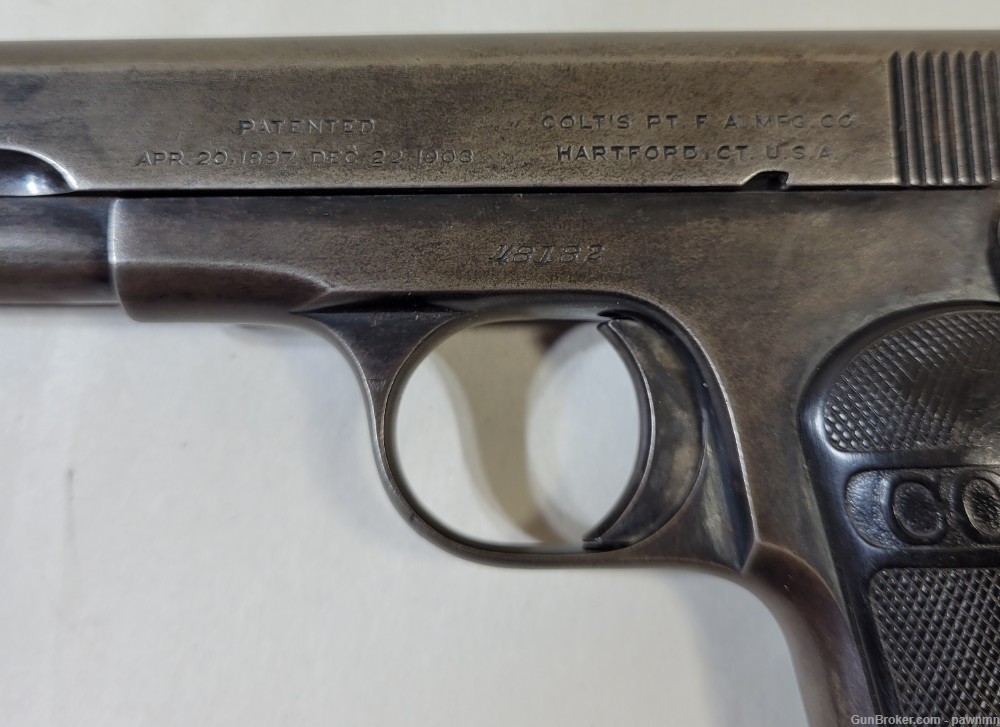 1921 Colt M1908 Pocket Hammerless .380 Auto w/ 1 Mag - #48182-img-1