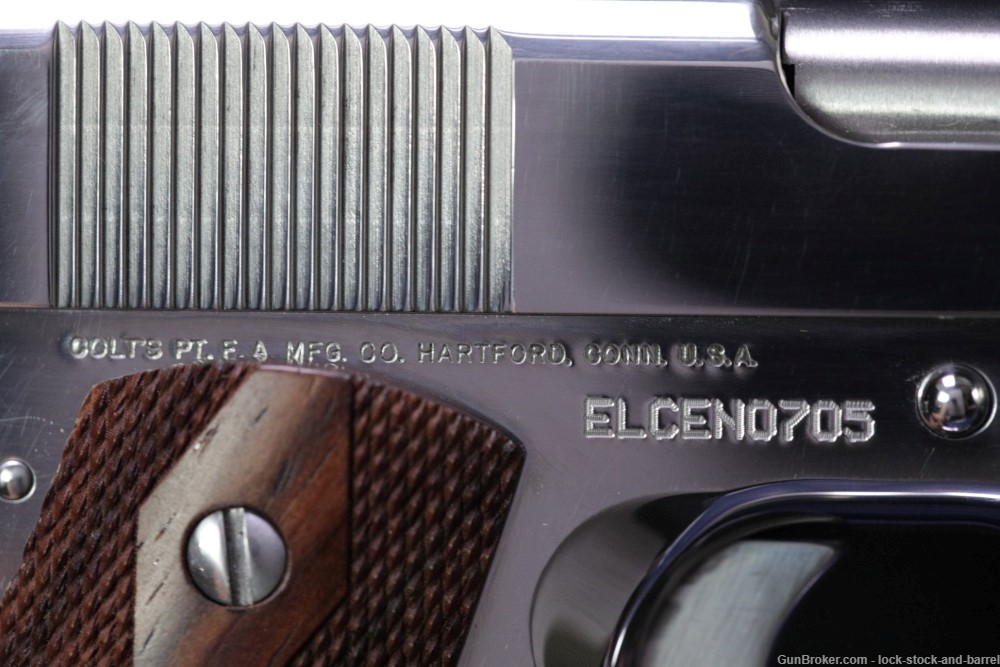 Colt Custom Shop ELCEN 1911 Bright Stainless .38 Super Semi-Auto Pistol-img-12