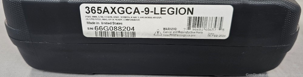 Sig Sauer P365 Legion 9MM 3.1" 17RD 365AXGCA9LEGION FREE SHIP! NO CC FEES!-img-3