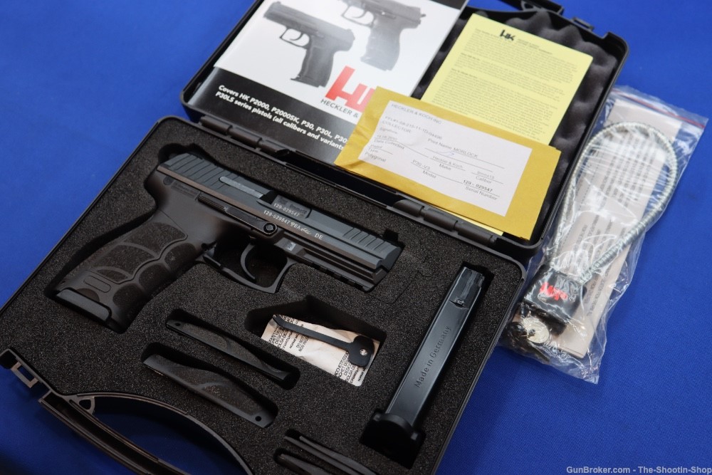 Heckler & Koch H&K P30 V3 Pistol 9MM 15RD 3.85" P-30 IR Sights Decocker HK-img-1