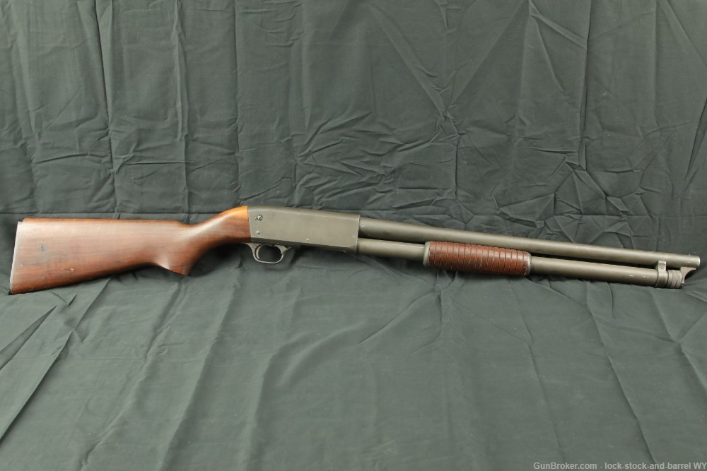 Ithaca Model 37 M37 Featherlight M&P 20” Shot 12 GA Pump Shotgun, 1969 C&R-img-2
