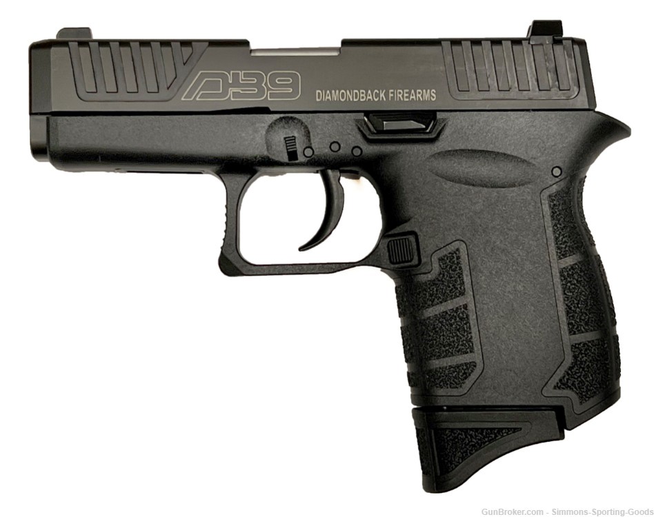 Diamondback DB9 (DB0200P001) 3.1" 9mm 6Rd Semi Auto Pistol - Black-img-0