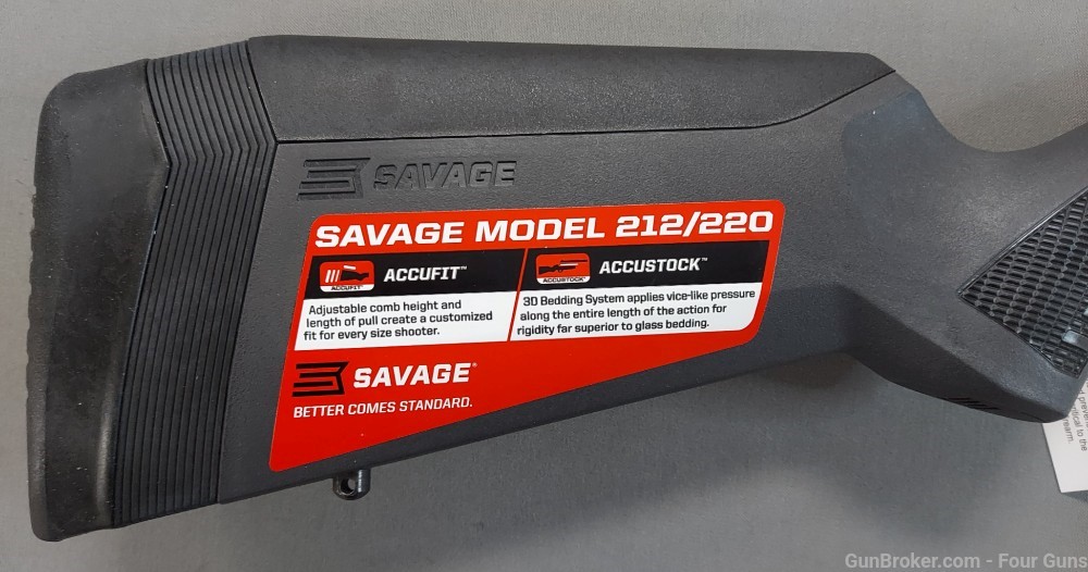Savage 212 Slug Bolt Action Shotgun 12 Ga 22" Barrel 2 Rounds 57375-img-9