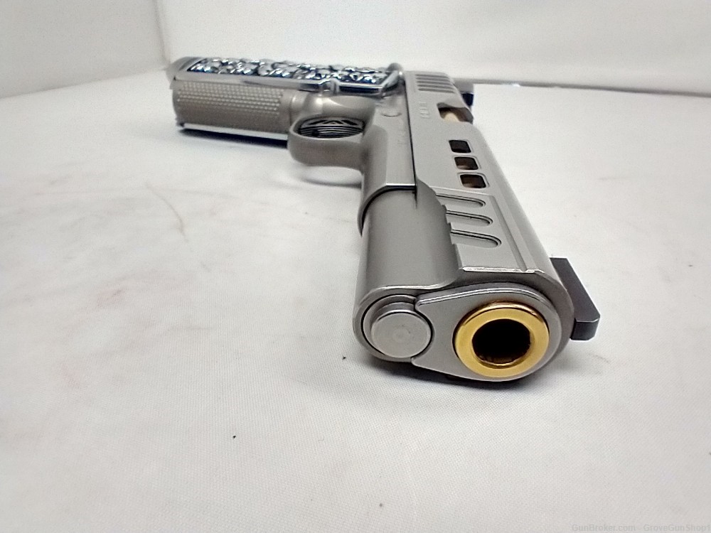 Kimber 1911 Rapide Dawn 9mm Pistol 5.25" 9-Round Mag Skull Grips USED-img-14