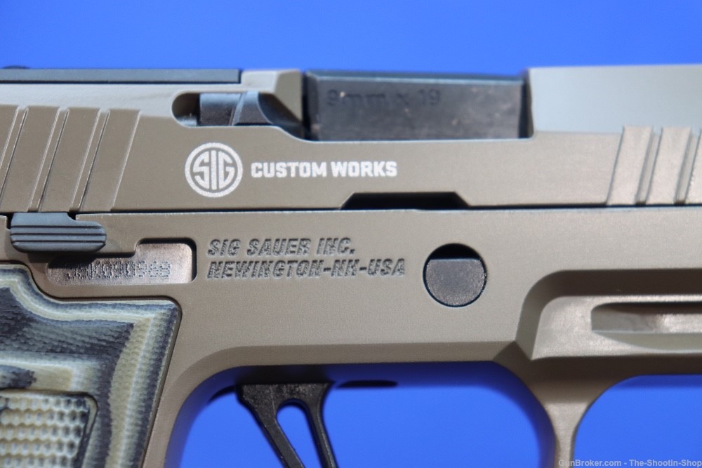 Sig Sauer Model P320 AXG SCORPION Pistol 9MM Custom Works 320 FDE XRAY3 NS -img-13