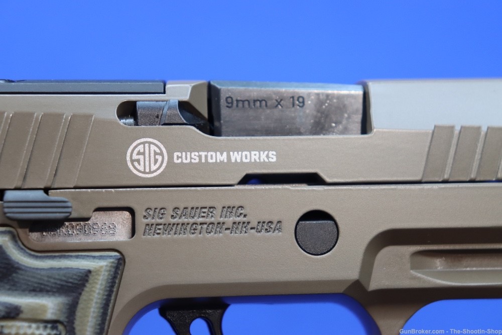 Sig Sauer Model P320 AXG SCORPION Pistol 9MM Custom Works 320 FDE XRAY3 NS -img-24