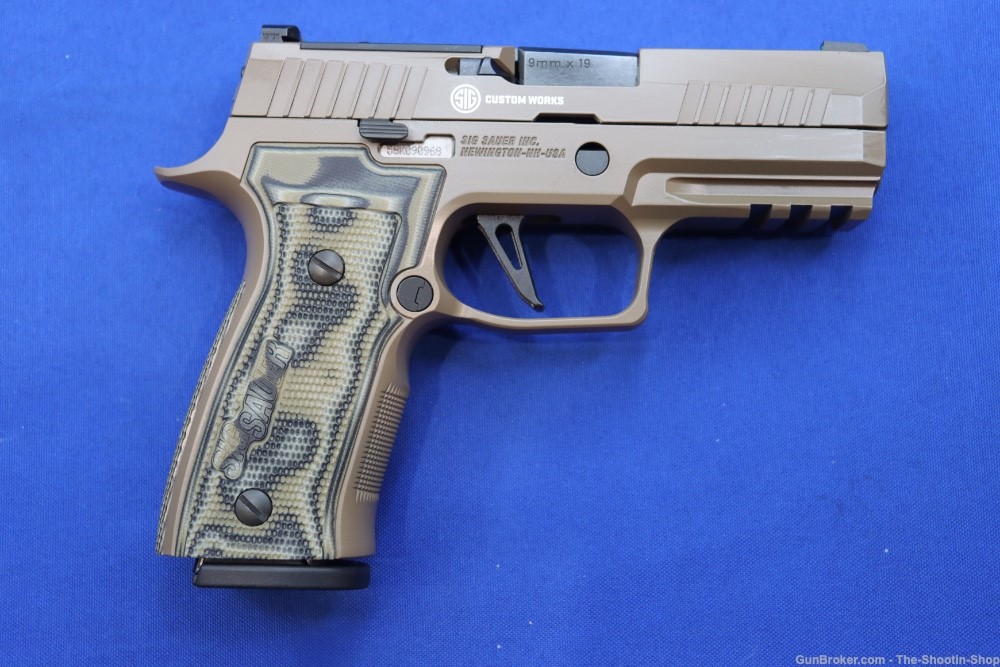 Sig Sauer Model P320 AXG SCORPION Pistol 9MM Custom Works 320 FDE XRAY3 NS -img-4