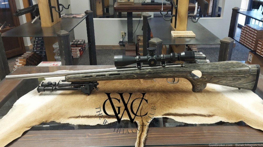 PENNY AUCTION Pre Owned Savage 93R17 .17HMR w Scope & Bipod-img-0