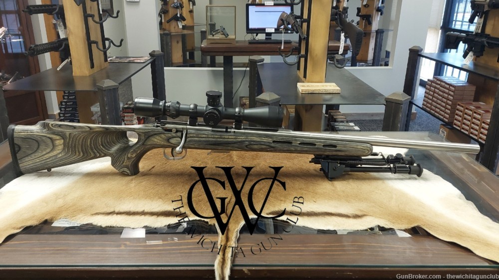 PENNY AUCTION Pre Owned Savage 93R17 .17HMR w Scope & Bipod-img-4