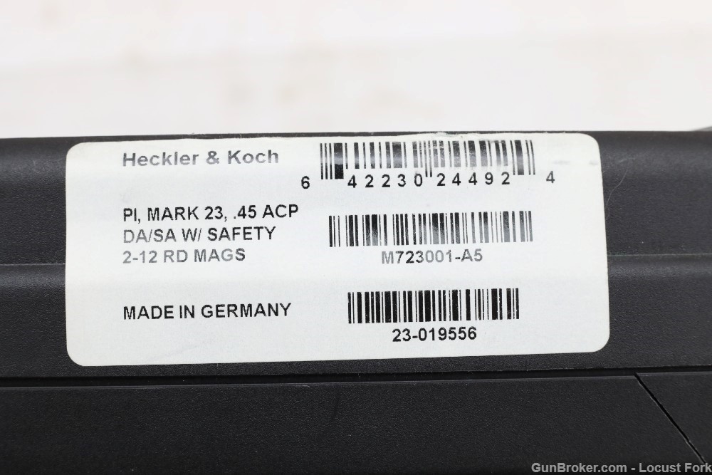 HK Heckler & Koch Mark 23 45acp 5.75" Threaded Made in GERMANY LNIB 5 Mags!-img-43