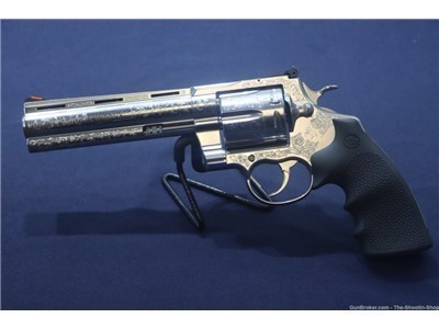 Colt Model ANACONDA Revolver STAINLESS SCROLL ENGRAVED 6" 44 MAGNUM 44MAG