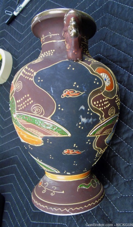 Antique Japanese Satsuma pottery/Vase early 20th Century.-img-8