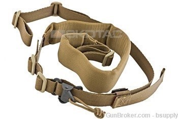 Viking Tactics VTAC Padded MK2 sling two point Coyote Tan fits any rifle -img-0