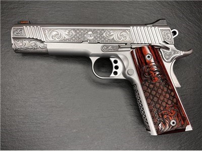 Kimber 1911 Custom Engraved Royal Chateau AA by Altamont .45ACP