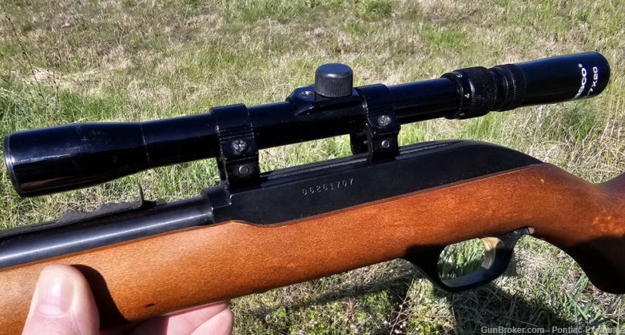 1994 Marlin 60W Microi Groove .22 LR Rifle w Factory Stickers Gold Trigger-img-5