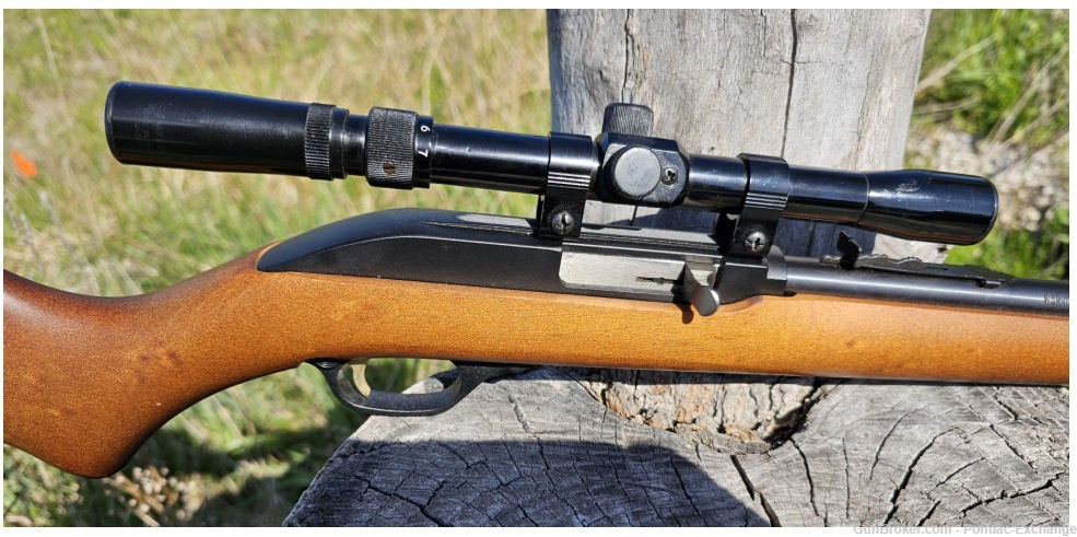 1994 Marlin 60W Microi Groove .22 LR Rifle w Factory Stickers Gold Trigger-img-6