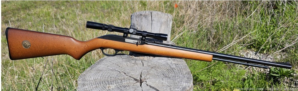 1994 Marlin 60W Microi Groove .22 LR Rifle w Factory Stickers Gold Trigger-img-1