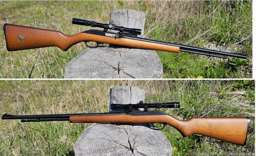 1994 Marlin 60W Microi Groove .22 LR Rifle w Factory Stickers Gold Trigger-img-0