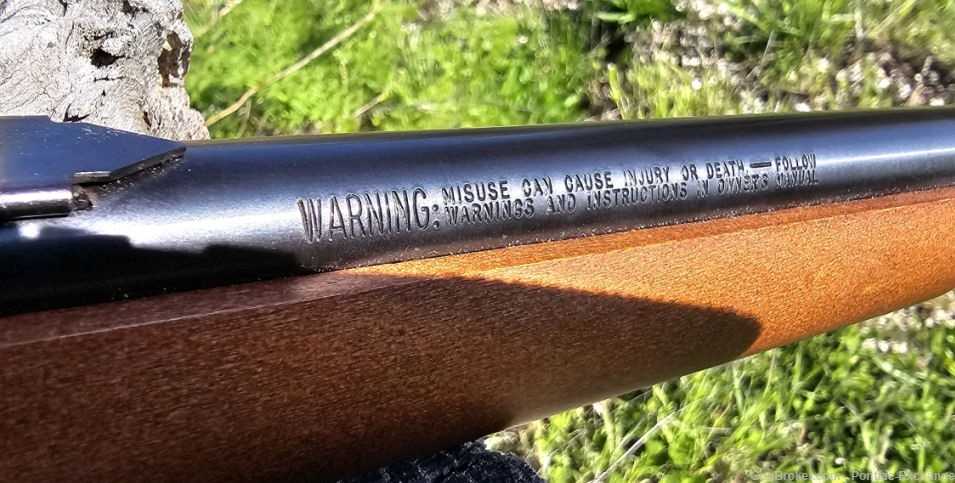1994 Marlin 60W Microi Groove .22 LR Rifle w Factory Stickers Gold Trigger-img-9