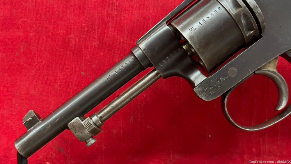 WWI Rast & Gasser Model 1898 M1898 ML Marked 8mm 4.5" BBL. DA / SA Revolver-img-1