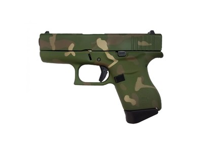 Custom Glock 43 9mm 3.4" 6+1 Green Multicam Camo Semi Auto G43 UI4350204GMC
