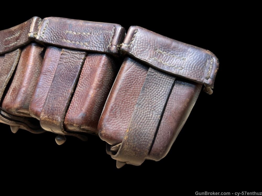 Pair of WW1 G98 Ammo Pouches M1909 wwi 1915 dated gewehr mauser 8mm-img-6